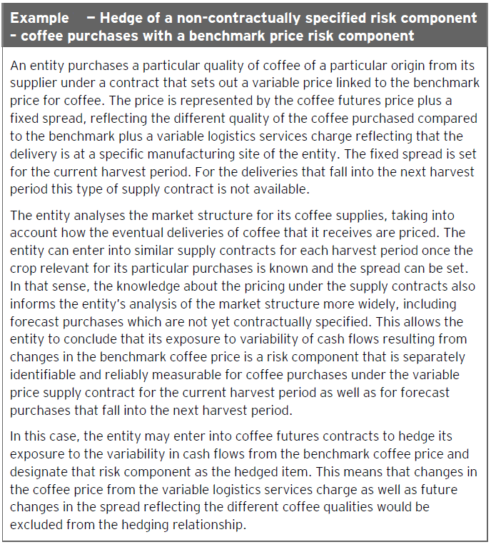 Non-contractually specified risk components