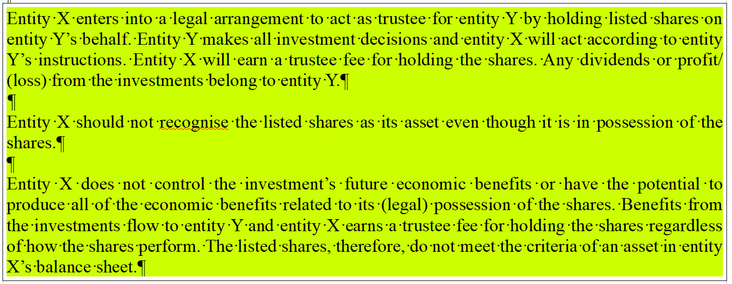 Potential to produce economic benefits