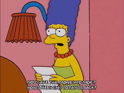 Afbeeldingsresultaat voor Donald duck lending money from Dagobert GIF