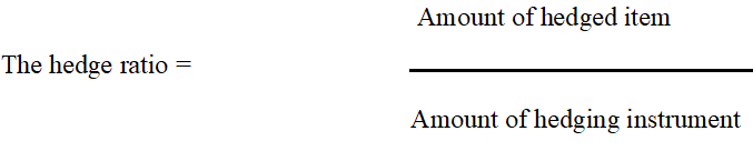 Setting the hedge ratio