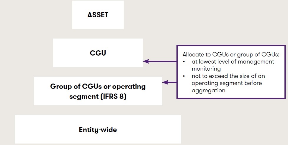 Allocating goodwill to cash-generating units 1 the different allocation bases for goodwil